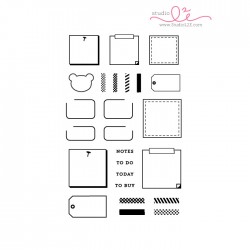 Studio L2E HAPPY NOTES planner stamp set